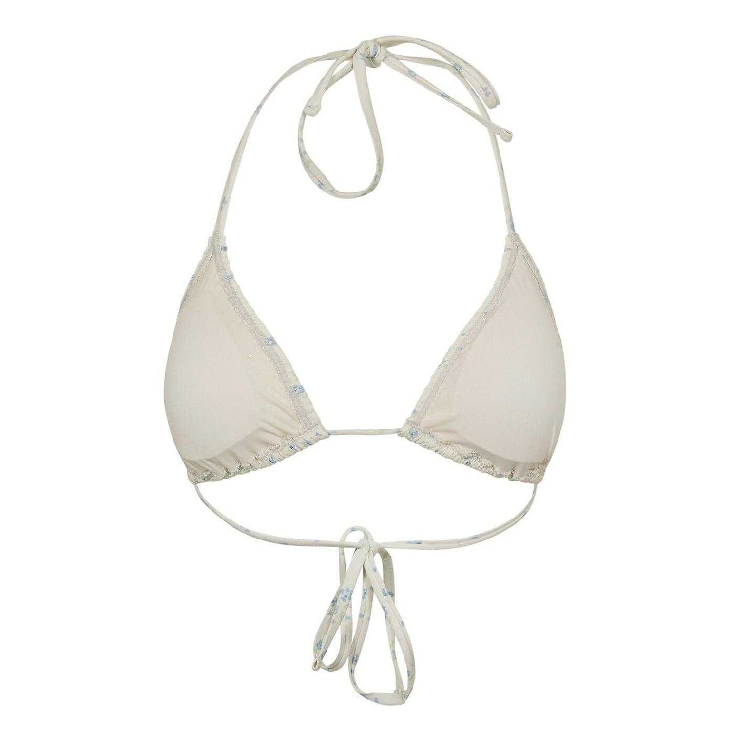 White - Front - Jack Wills Womens-Ladies Triangle Bikini Top