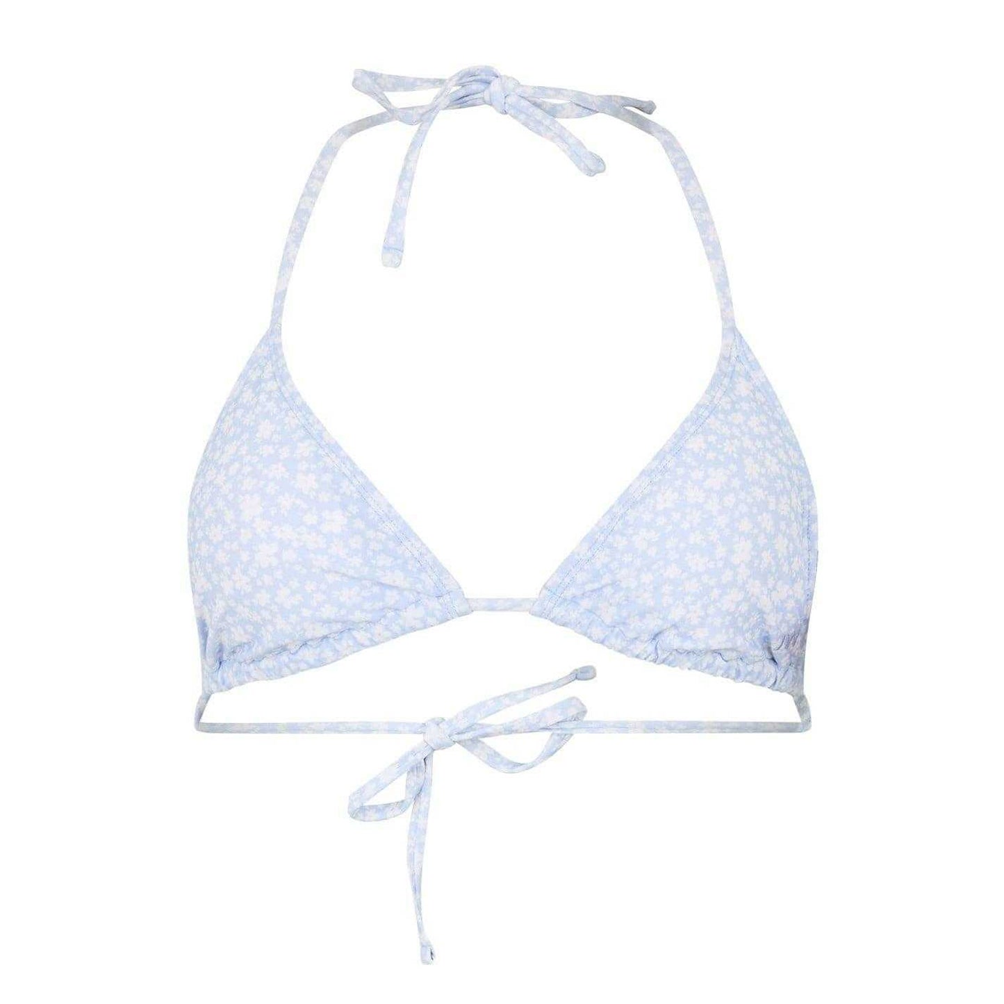 Blue - Front - Jack Wills Womens-Ladies Triangle Bikini Top
