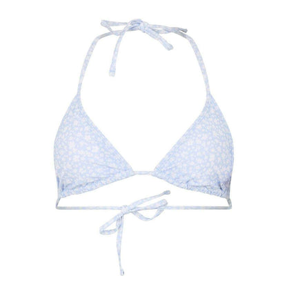 Blue - Front - Jack Wills Womens-Ladies Triangle Bikini Top