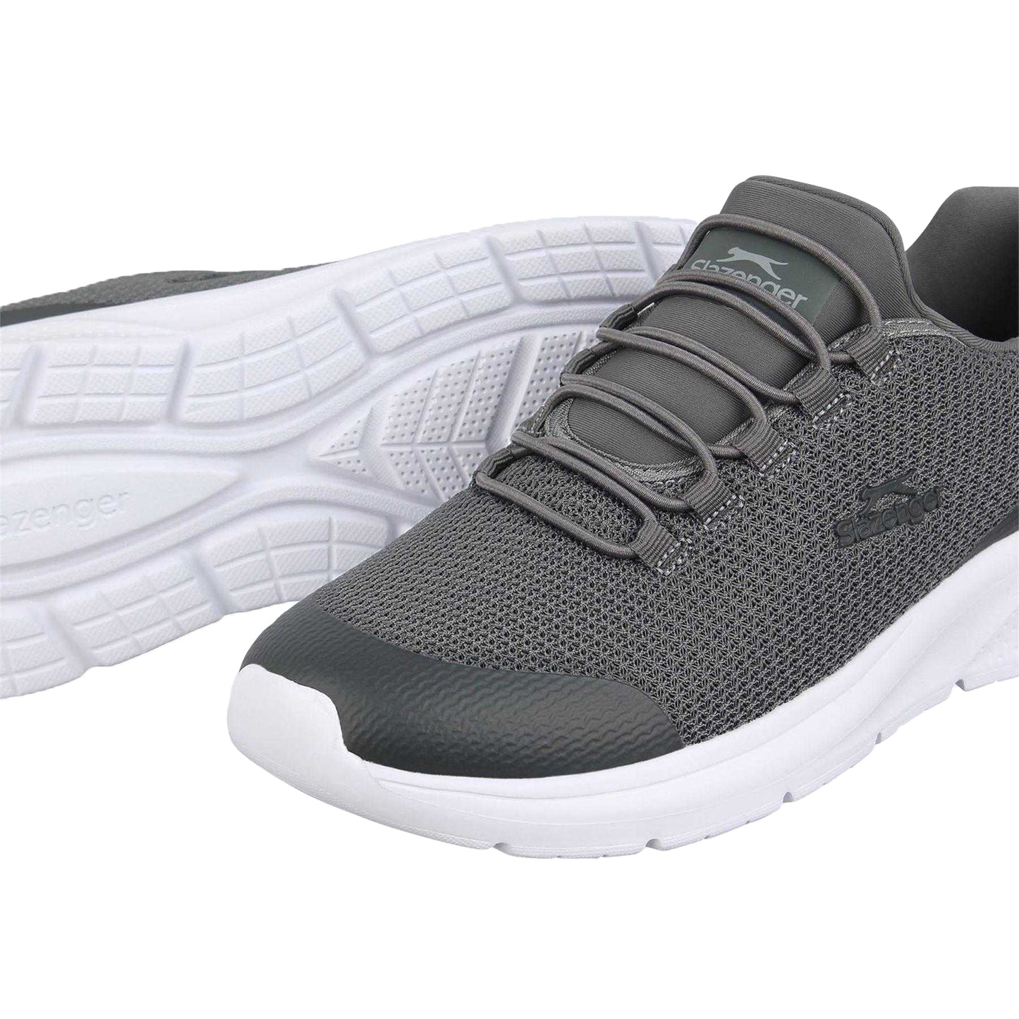 Grey-White - Lifestyle - Slazenger Mens Rotate Trainers