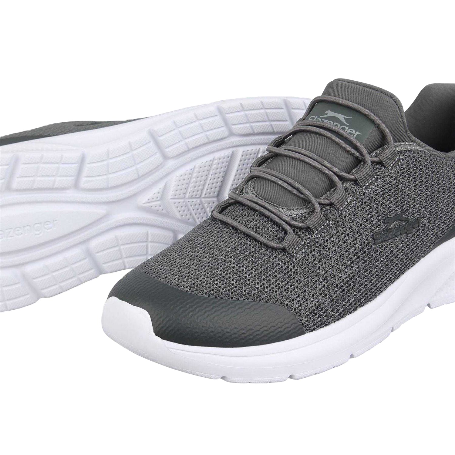 Grey-White - Lifestyle - Slazenger Mens Rotate Trainers