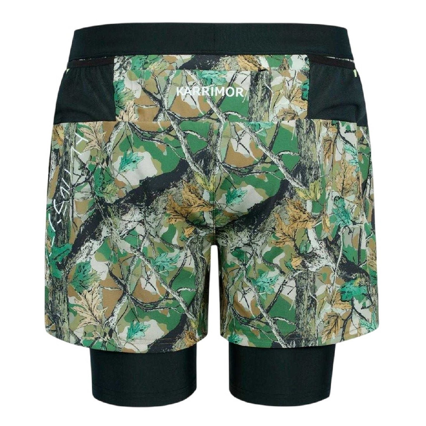 Forest - Back - Karrimor Mens Trail 2 in 1 Running Shorts