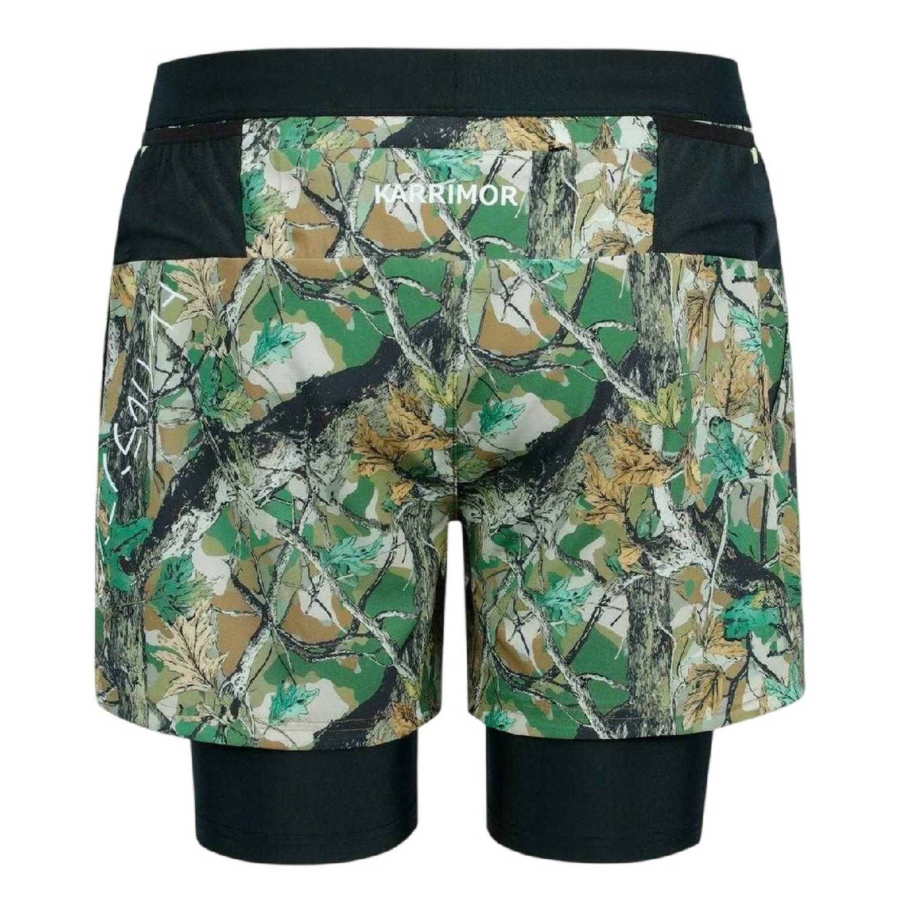 Forest - Back - Karrimor Mens Trail 2 in 1 Running Shorts
