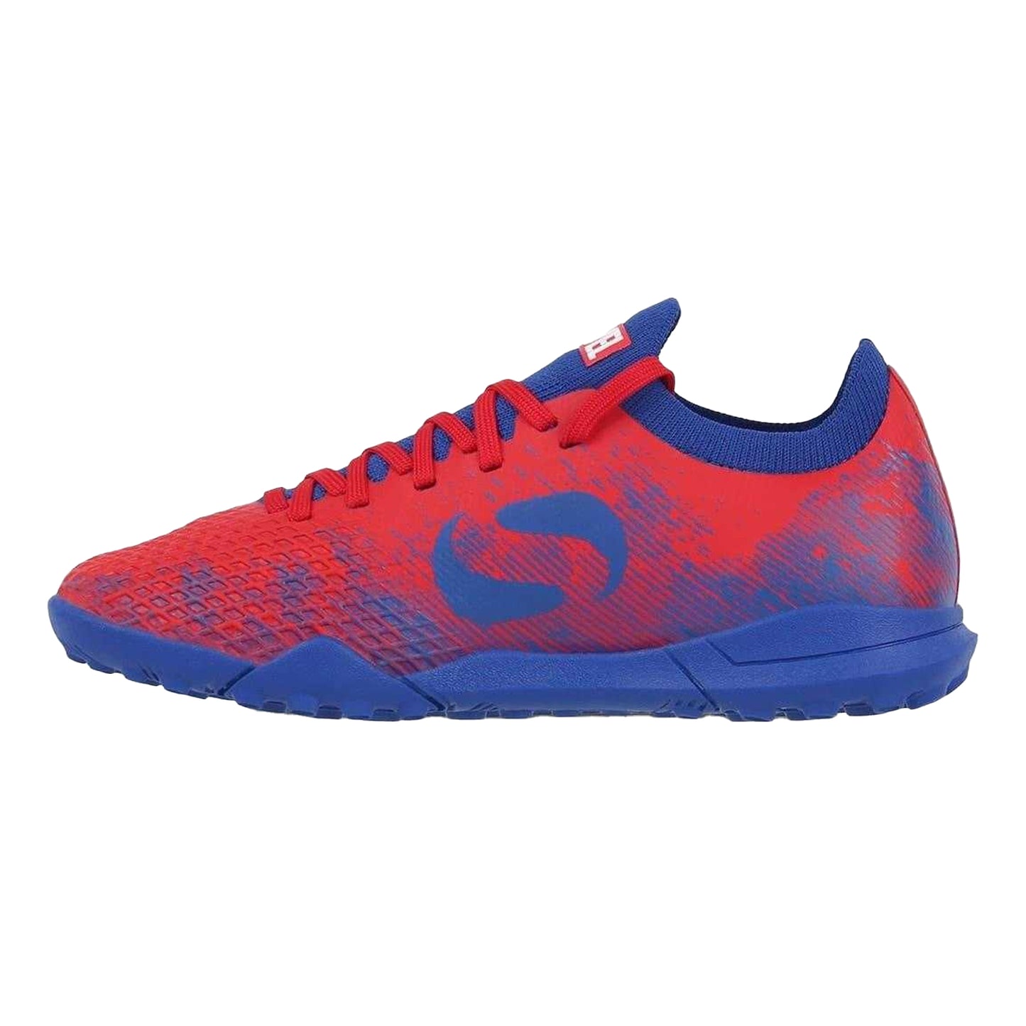 Red-Blue - Side - Sondico Childrens-Kids Sondico Blaze Spider-Man Astro Turf Trainers