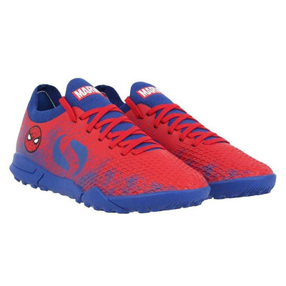 Red-Blue - Pack Shot - Sondico Childrens-Kids Sondico Blaze Spider-Man Astro Turf Trainers