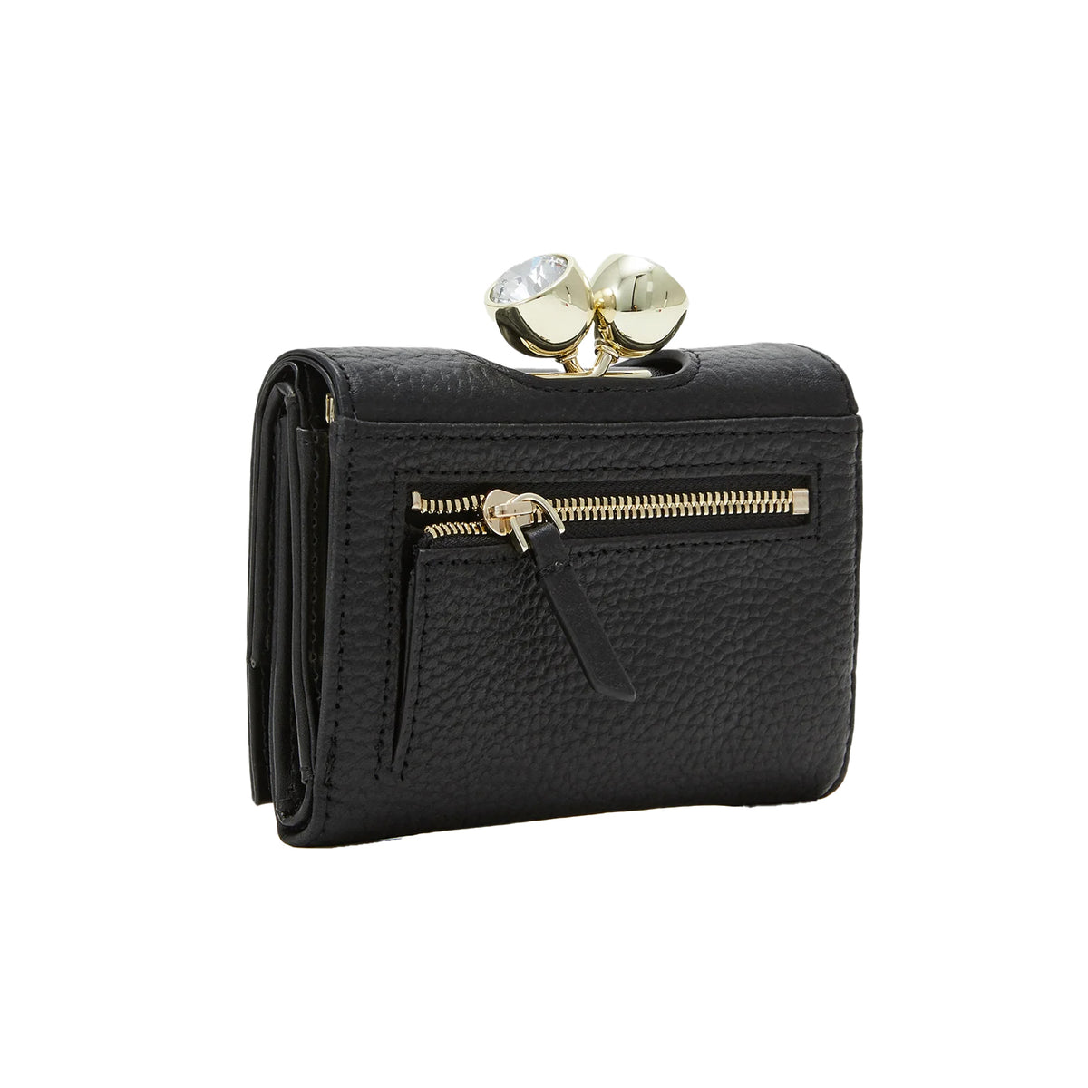 Black - Back - Ted Baker Rosiela Leather Purse