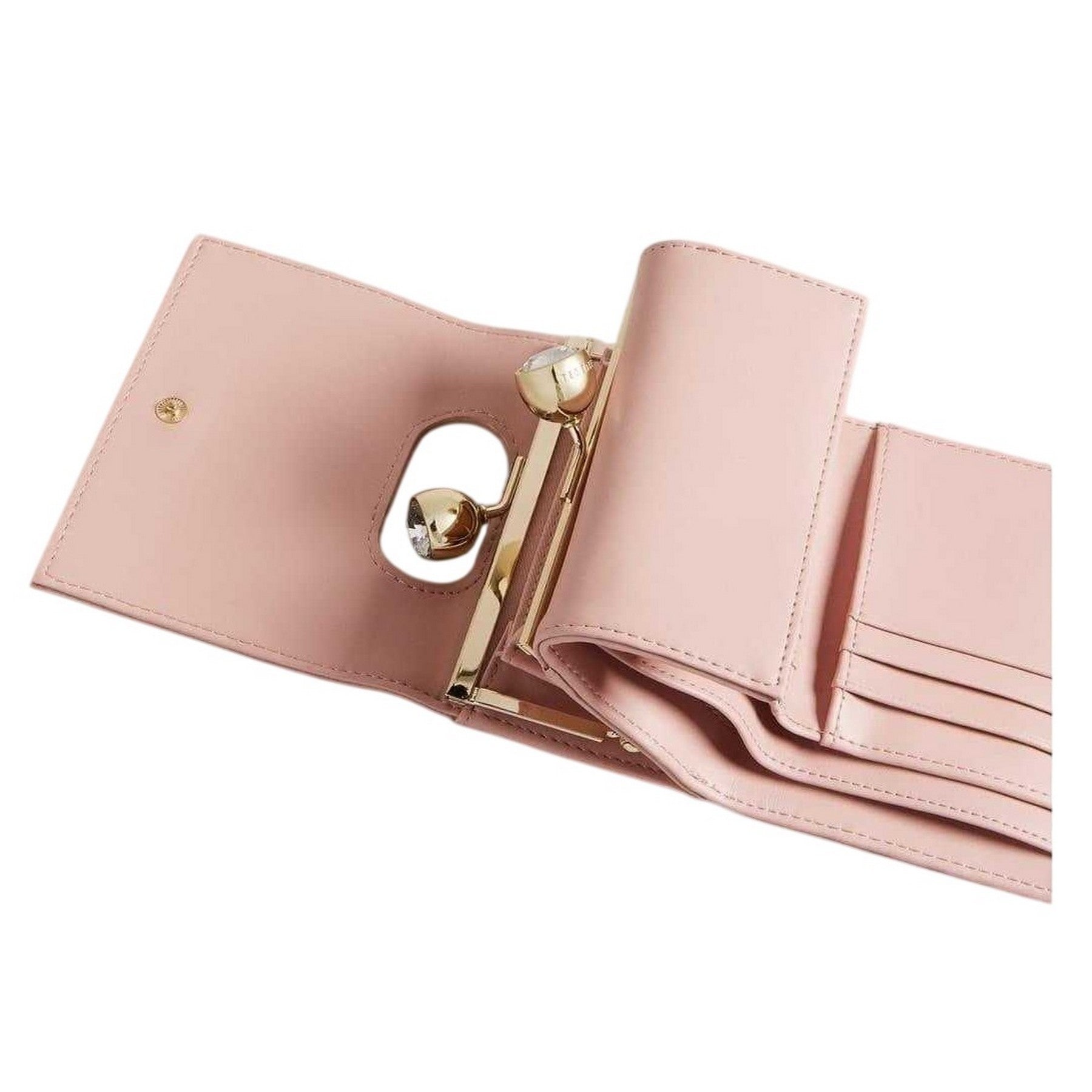Light Pink - Side - Ted Baker Rosiela Leather Purse
