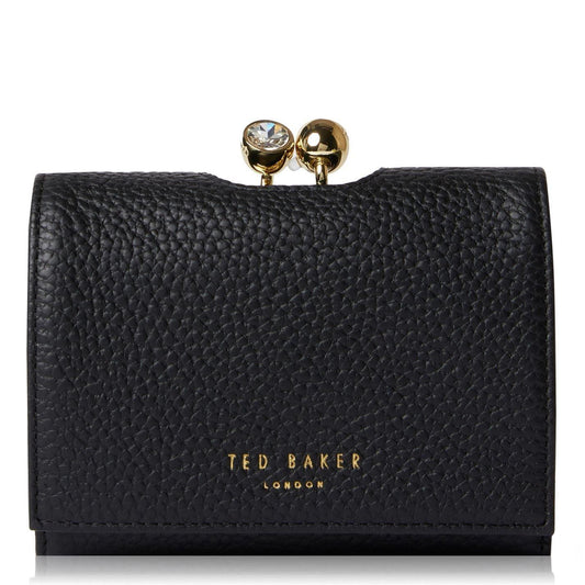 Black - Front - Ted Baker Rosiela Leather Purse