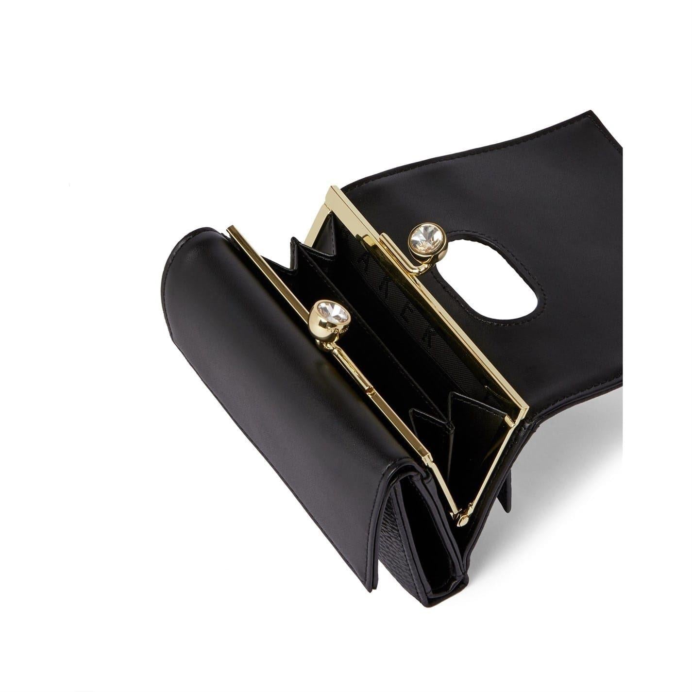 Black - Side - Ted Baker Rosiela Leather Purse