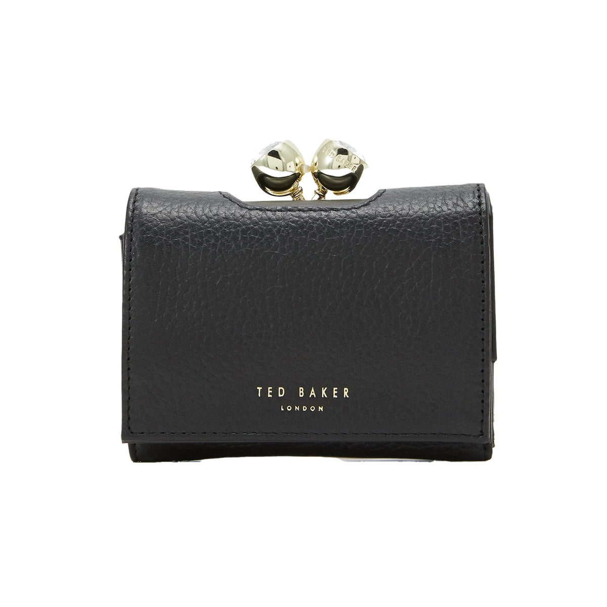 Black - Front - Ted Baker Rosiela Leather Purse