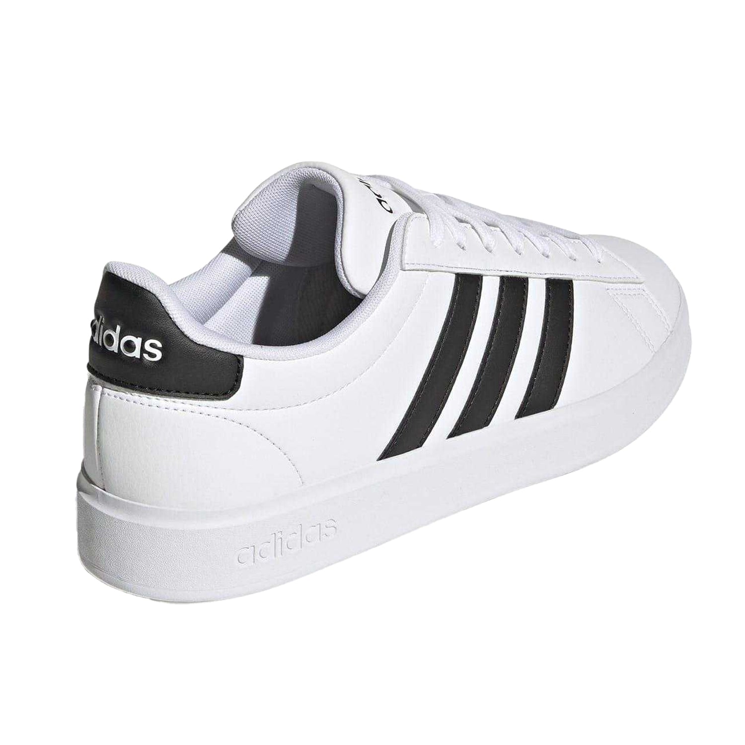 White-Black - Back - Adidas Mens Grand Court 2.0 Trainers