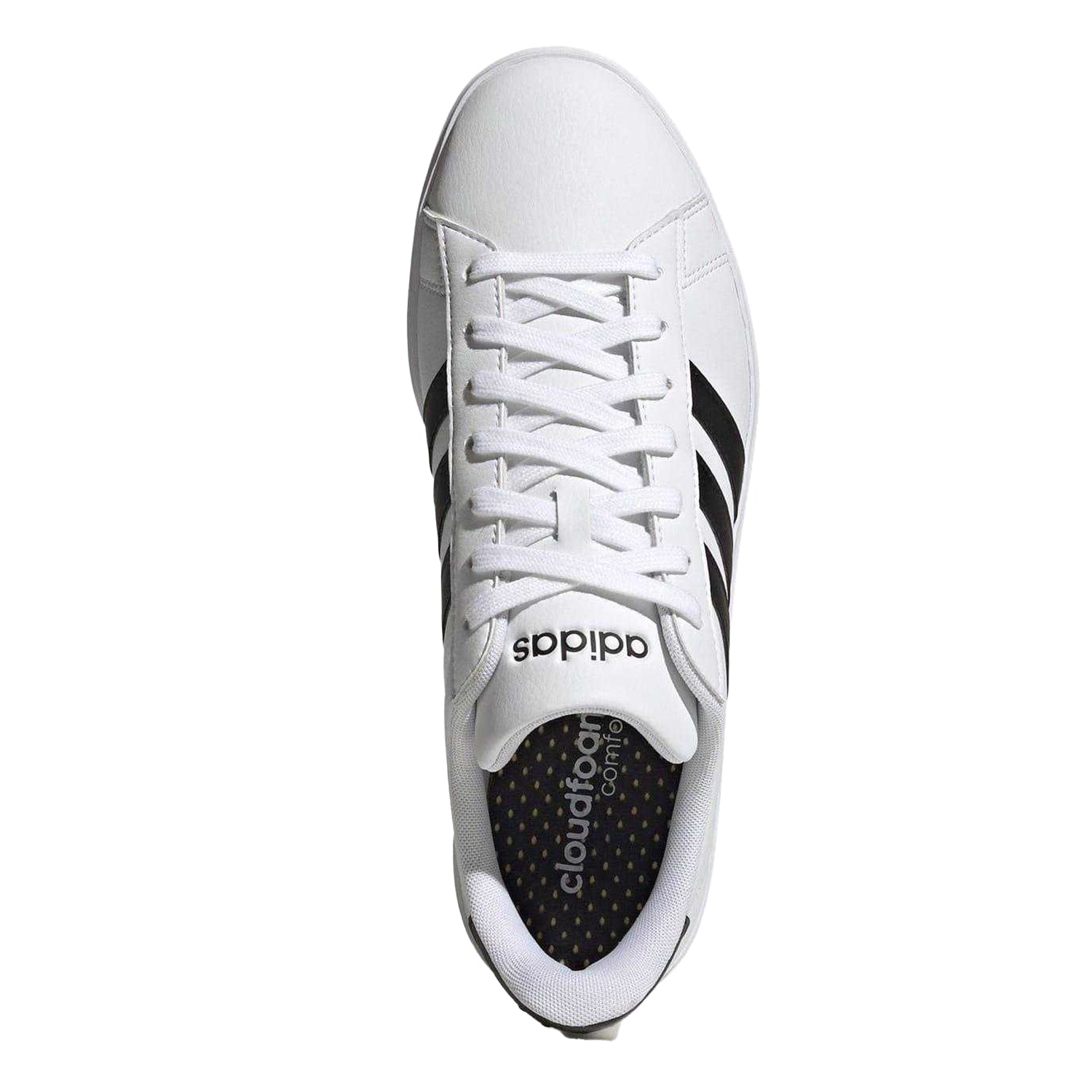 White-Black - Lifestyle - Adidas Mens Grand Court 2.0 Trainers