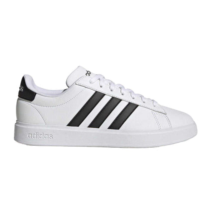 White-Black - Front - Adidas Mens Grand Court 2.0 Trainers