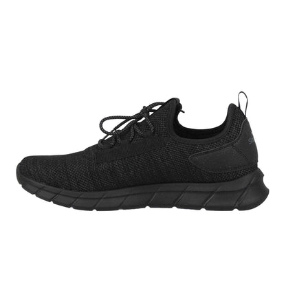 Black - Back - Slazenger Mens Torrence Knitted Trainers