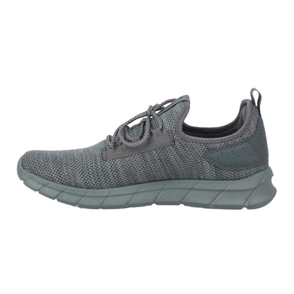 Grey - Back - Slazenger Mens Torrence Knitted Trainers