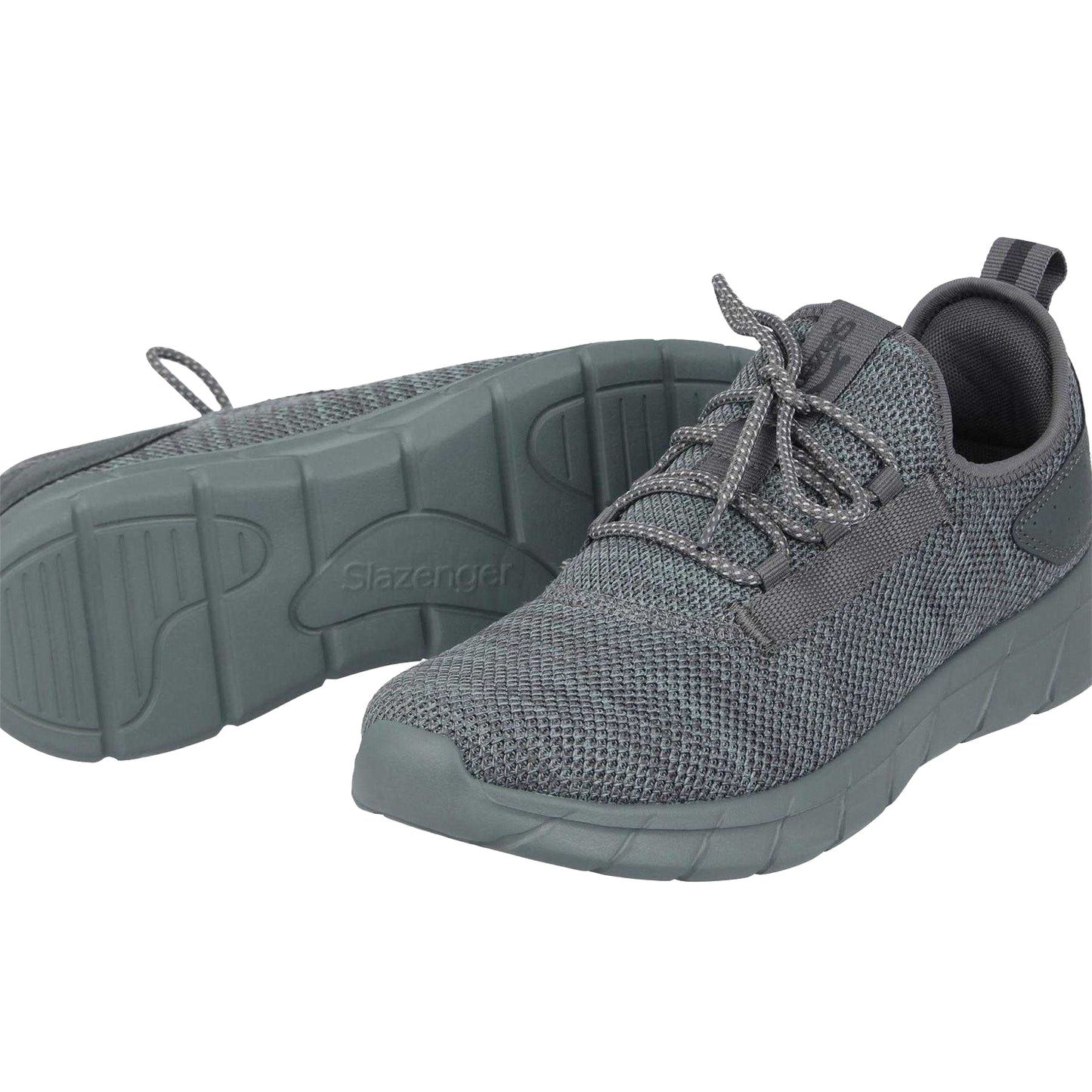 Grey - Lifestyle - Slazenger Mens Torrence Knitted Trainers