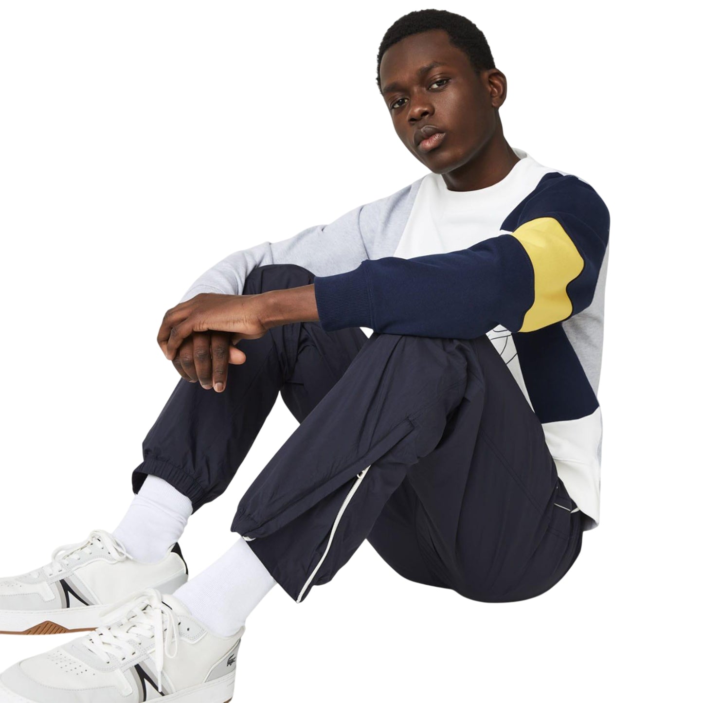 Blue - Lifestyle - Lacoste Mens Nylon Tracksuit Bottoms