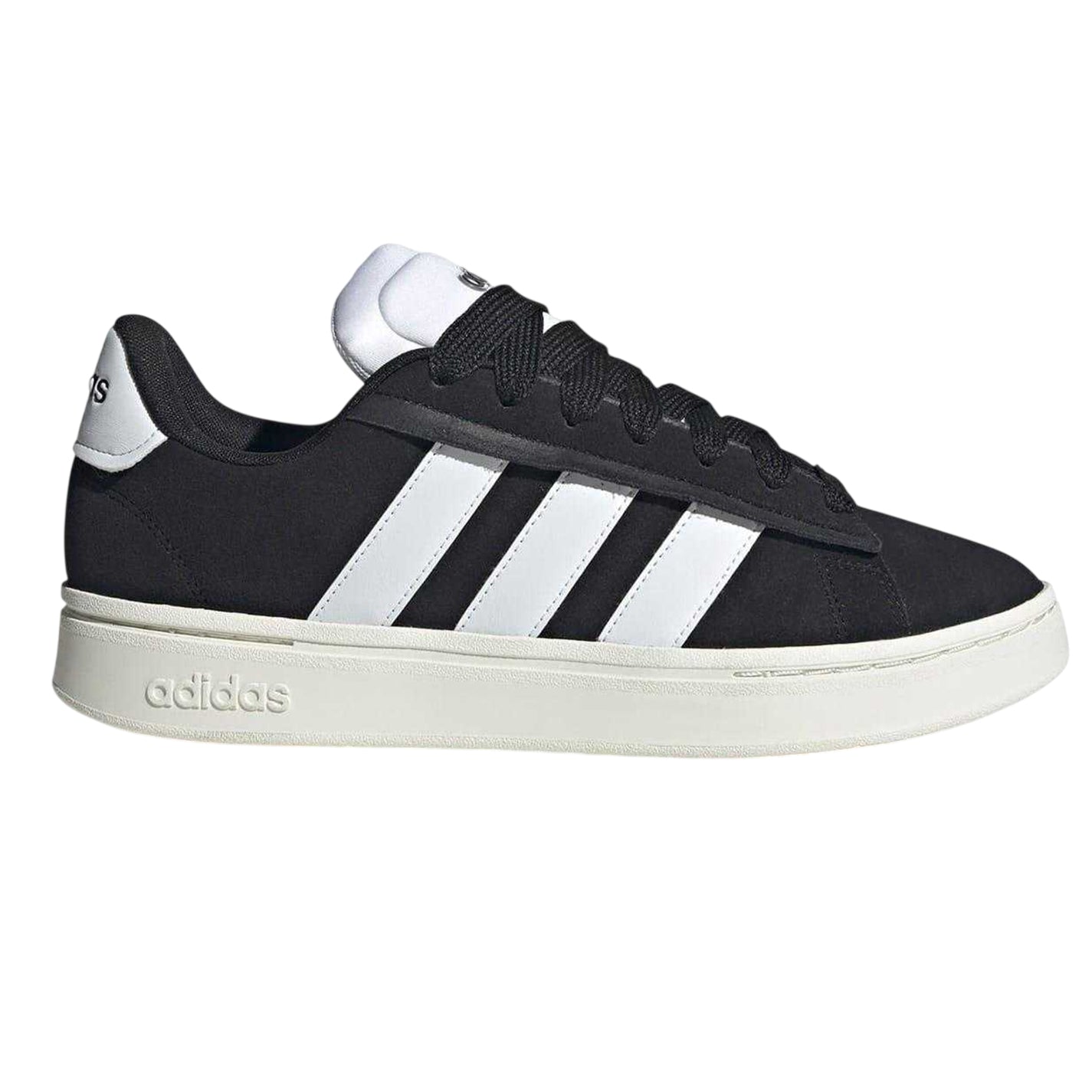 Black-White - Front - Adidas Mens Grand Court Alpha 00s Trainers