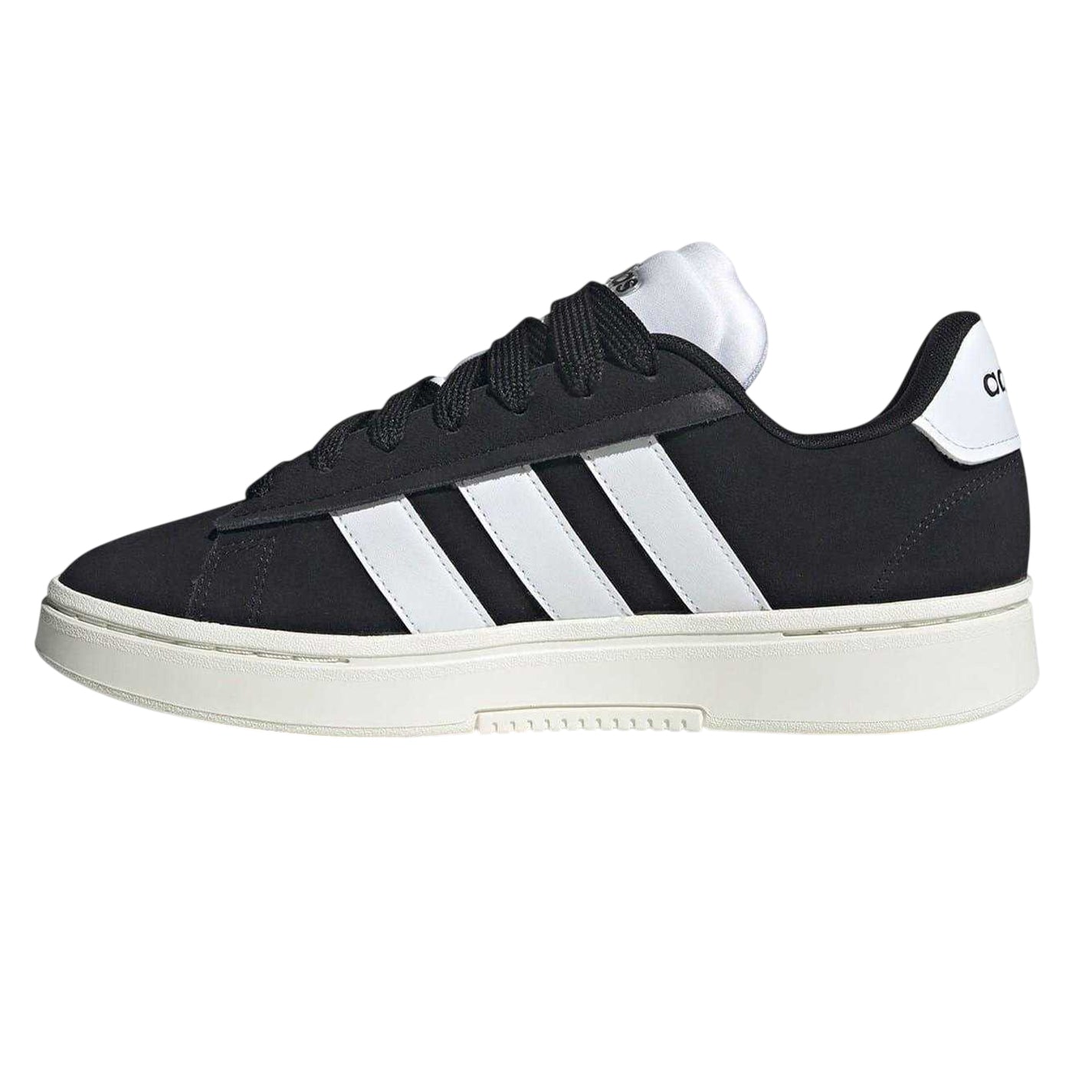 Black-White - Side - Adidas Mens Grand Court Alpha 00s Trainers