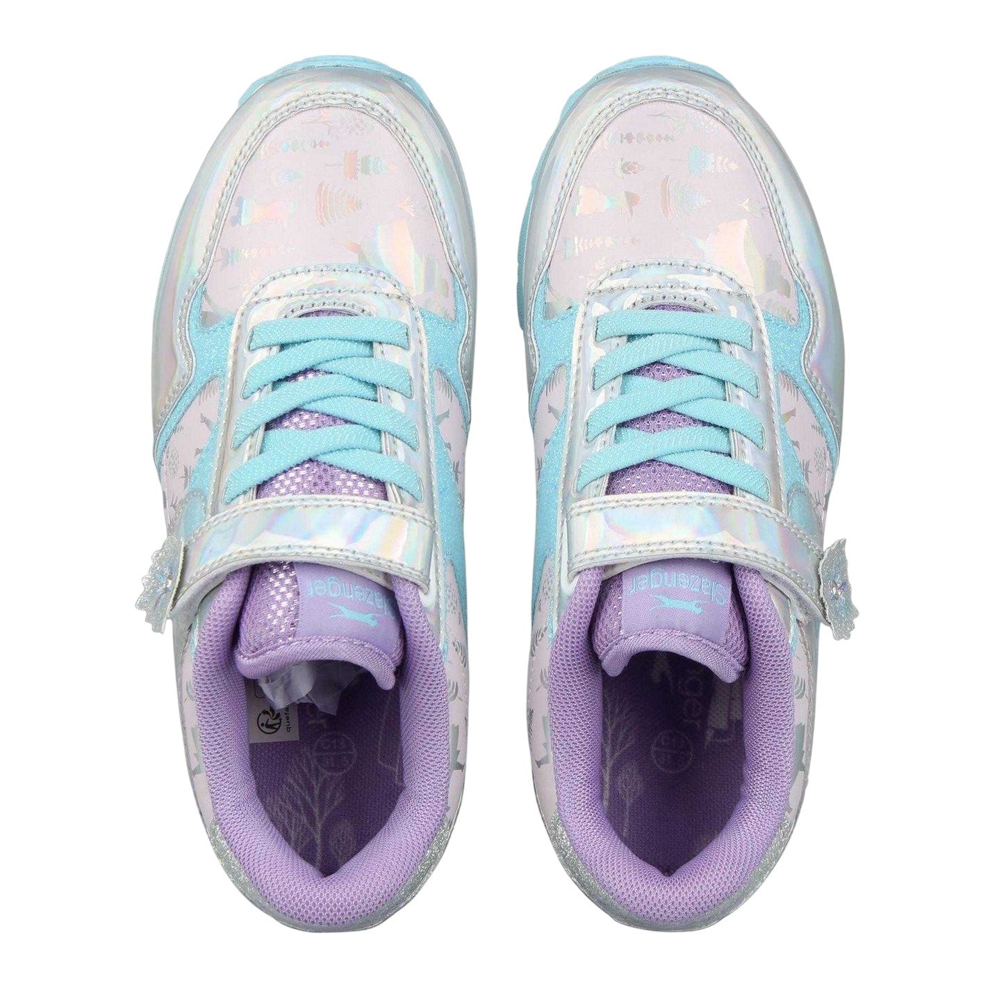 Silver - Side - Slazenger Girls Frozen Trainers
