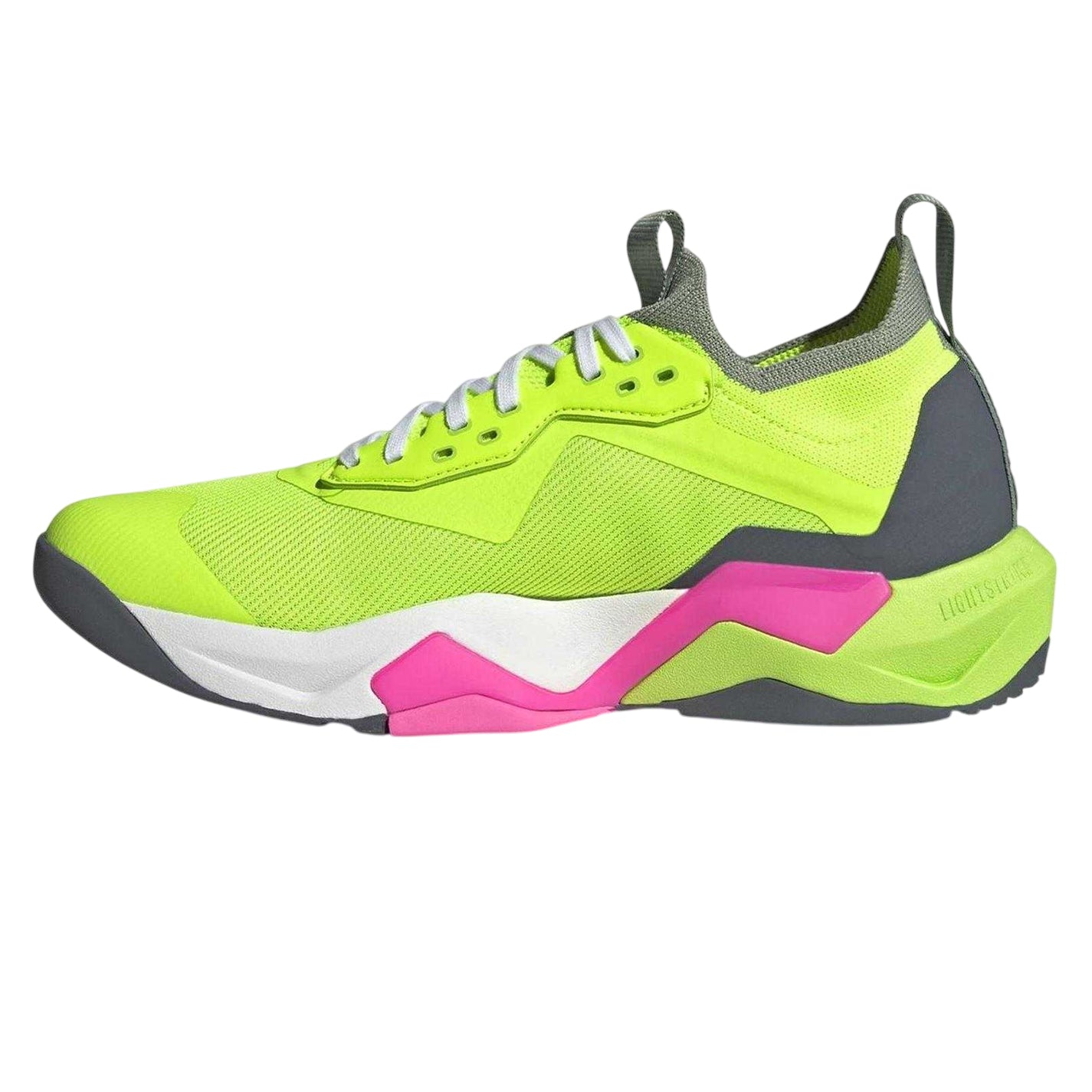 Lucid Lemon - Side - Adidas Mens Rapidmove ADV 2 HIIT Stripes Trainers