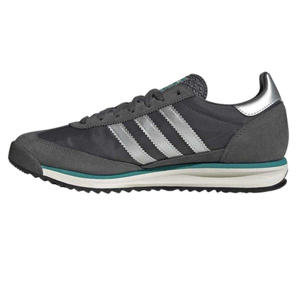 Grey-Blue - Back - Adidas Mens Originals SL72 Suede Trainers