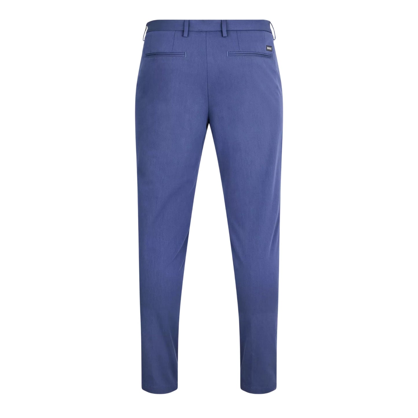 Navy - Back - Boss Mens Kaito Organic Cotton Sustainable Slim Trousers