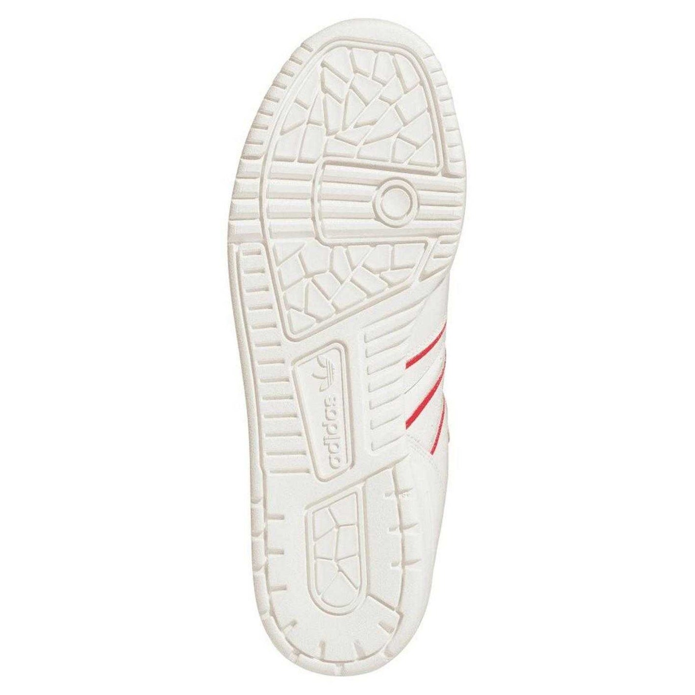 White - Back - Adidas Mens Rivalry 3 Stripes Leather Flat Trainers