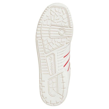 White - Back - Adidas Mens Rivalry 3 Stripes Leather Flat Trainers