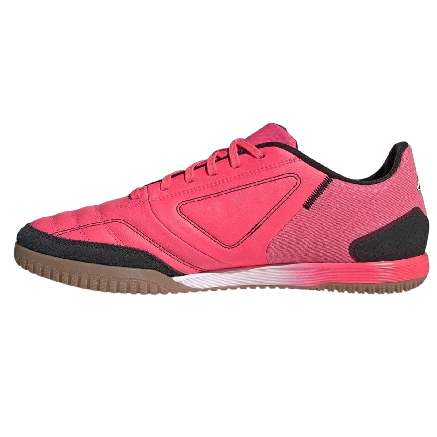Pink-Black - Side - Adidas Mens Sala Leather Futsal Indoor Football Trainers