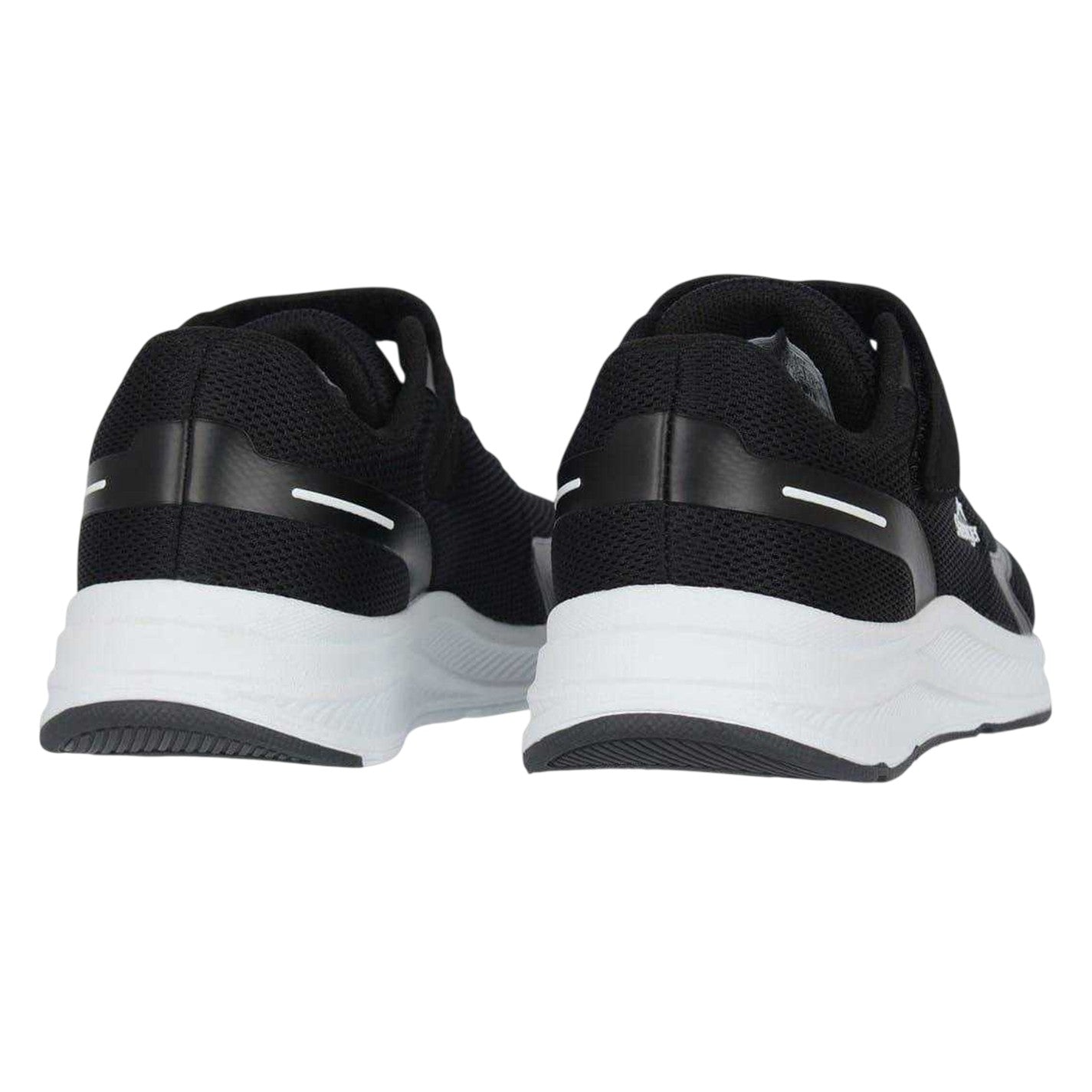 Black-White - Back - Slazenger Childrens-Kids Assent Hook and Loop Trainers