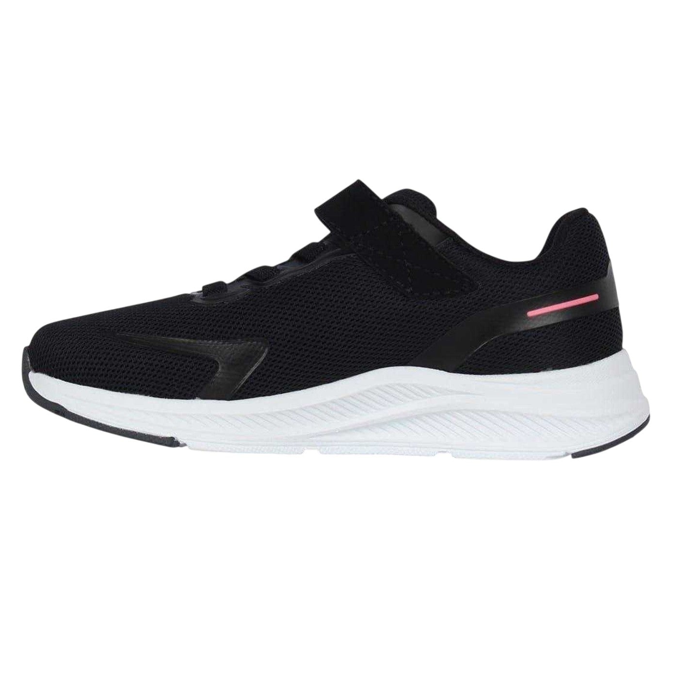 Black-Pink - Side - Slazenger Childrens-Kids Assent Hook and Loop Trainers