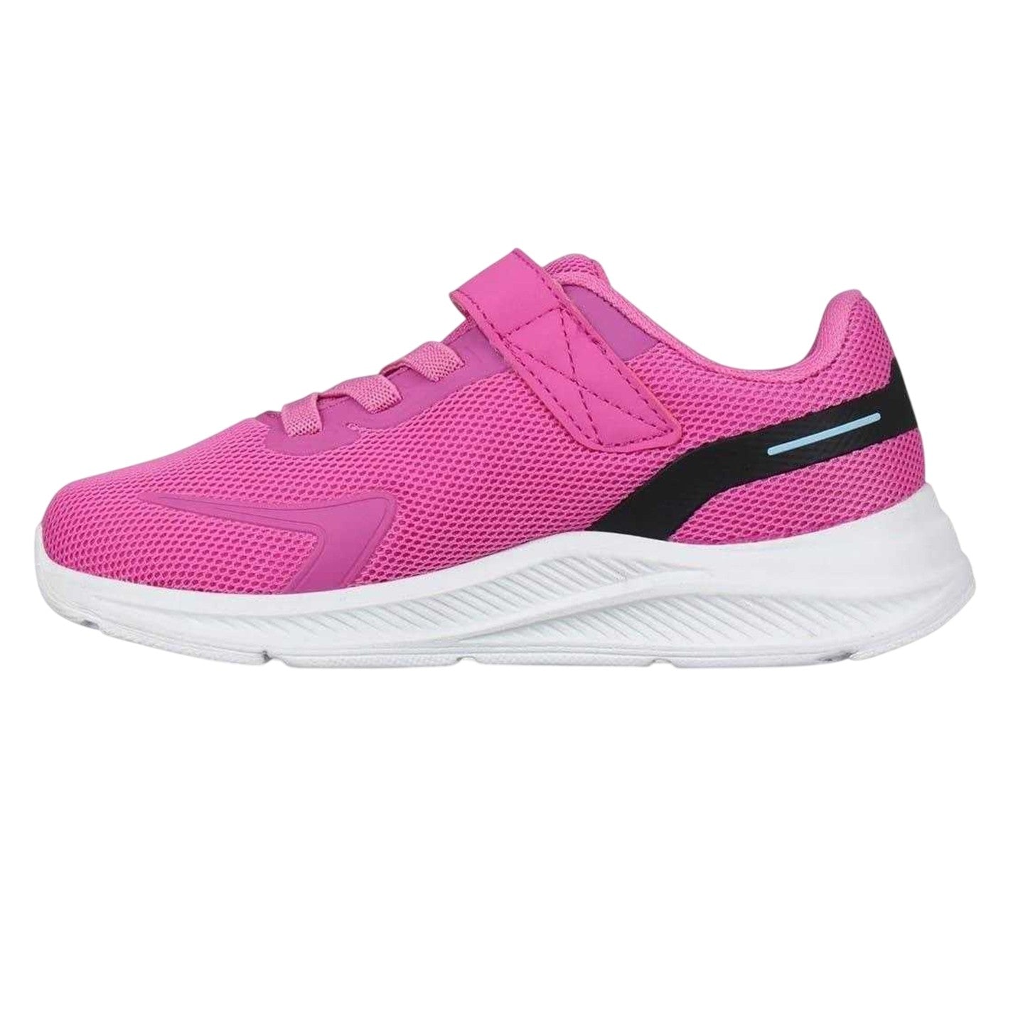 Pink-White - Side - Slazenger Childrens-Kids Assent Hook and Loop Trainers