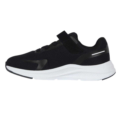 Black-White - Side - Slazenger Childrens-Kids Assent Hook and Loop Trainers