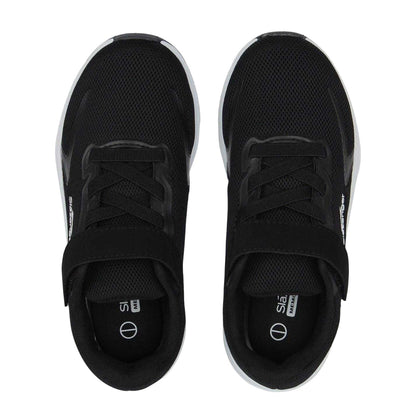 Black-White - Lifestyle - Slazenger Childrens-Kids Assent Hook and Loop Trainers