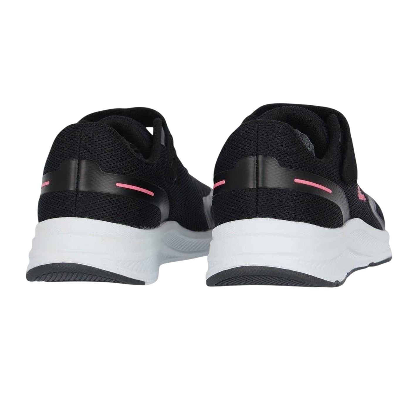 Black-Pink - Back - Slazenger Childrens-Kids Assent Hook and Loop Trainers
