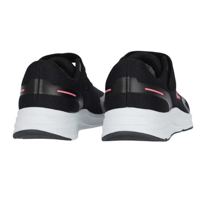 Black-Pink - Back - Slazenger Childrens-Kids Assent Hook and Loop Trainers