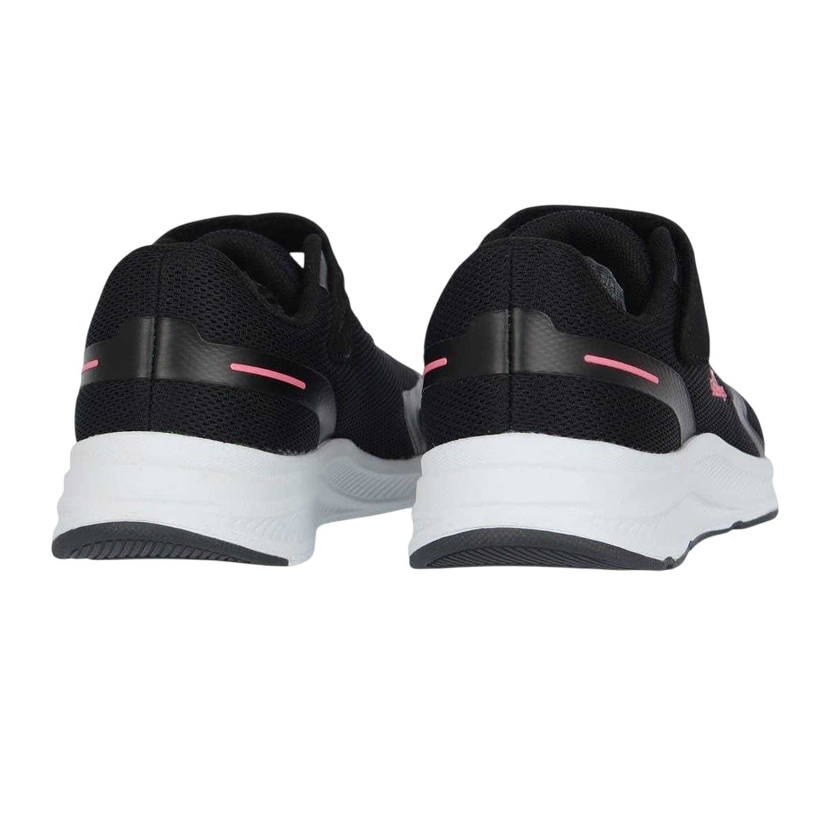 Black-Pink - Back - Slazenger Childrens-Kids Assent Hook and Loop Trainers