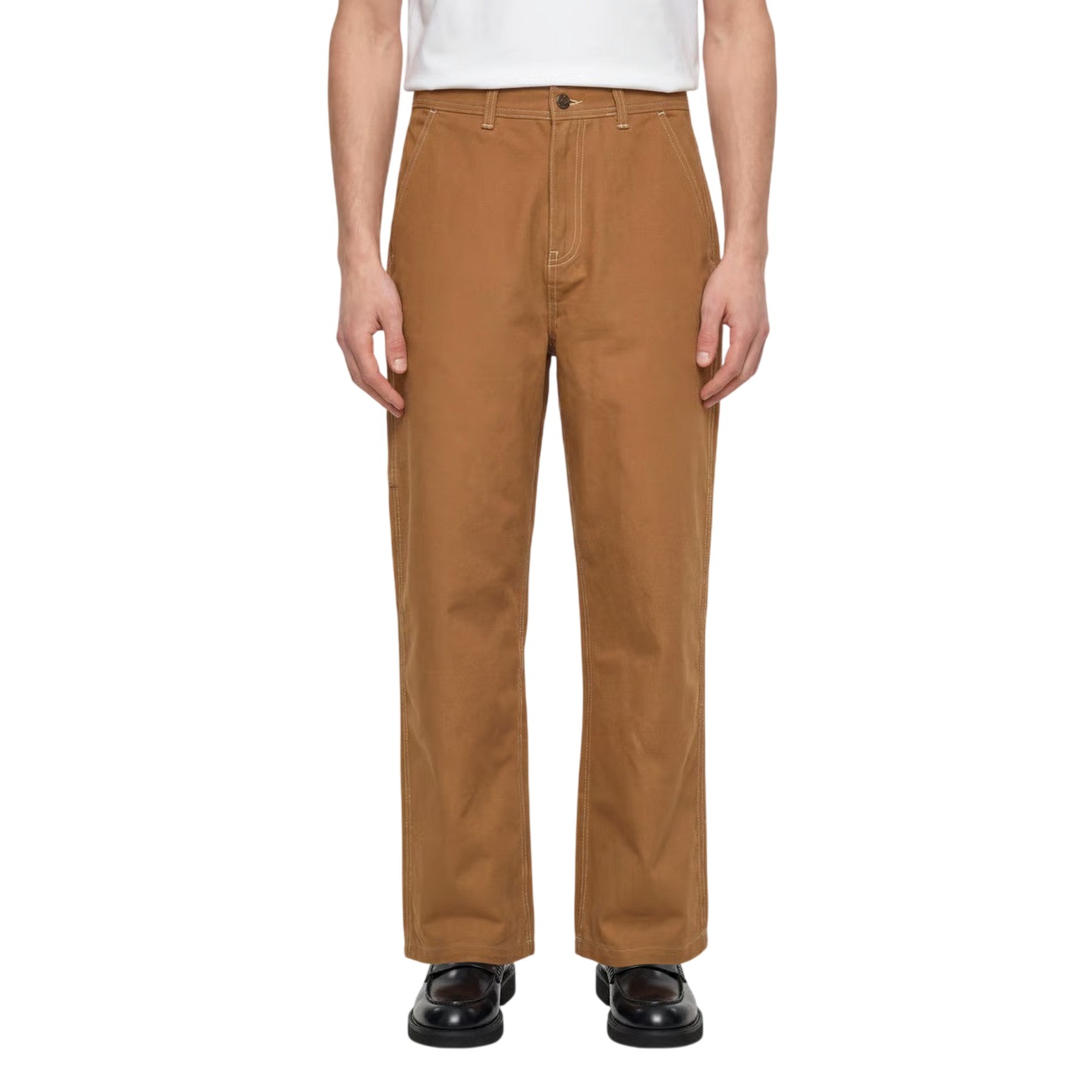Golden Wheat - Side - Timberland Mens Canvas Straight Trousers