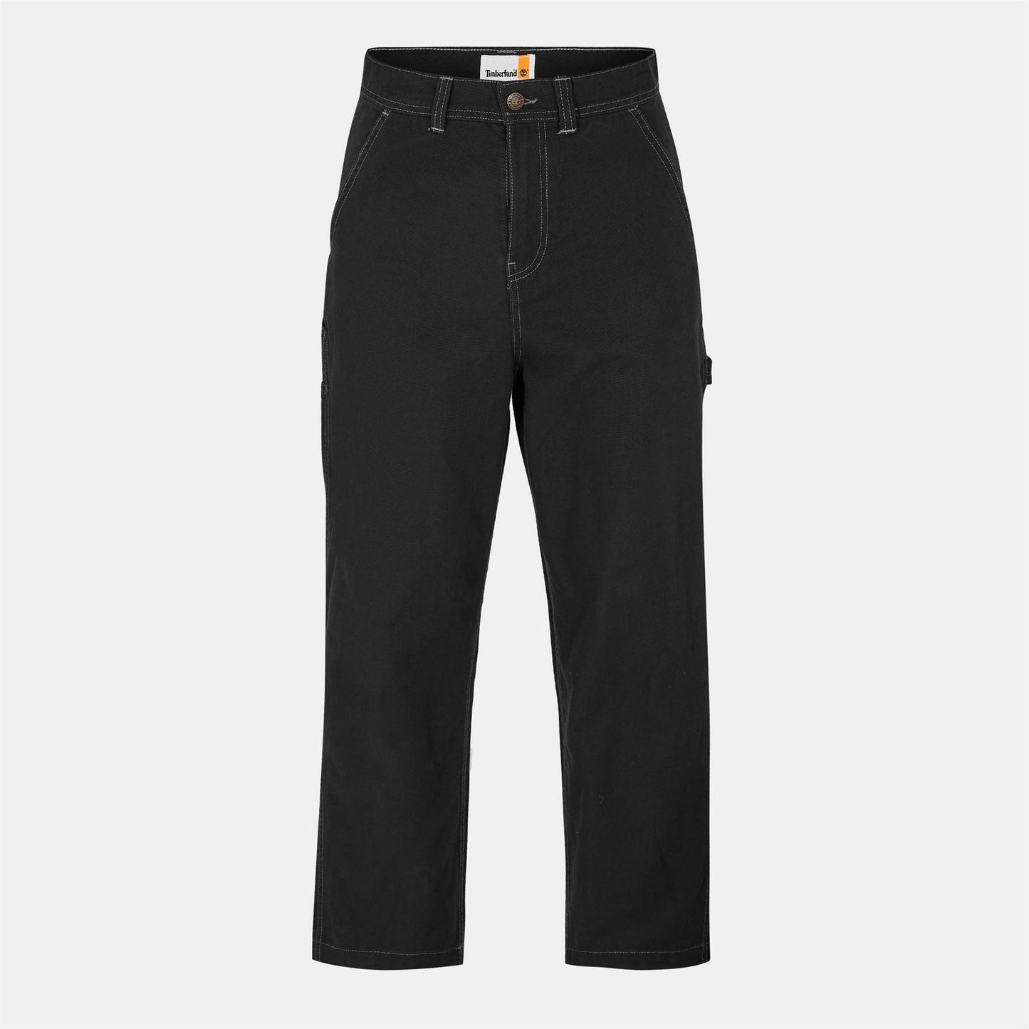 Black - Front - Timberland Mens Canvas Straight Trousers