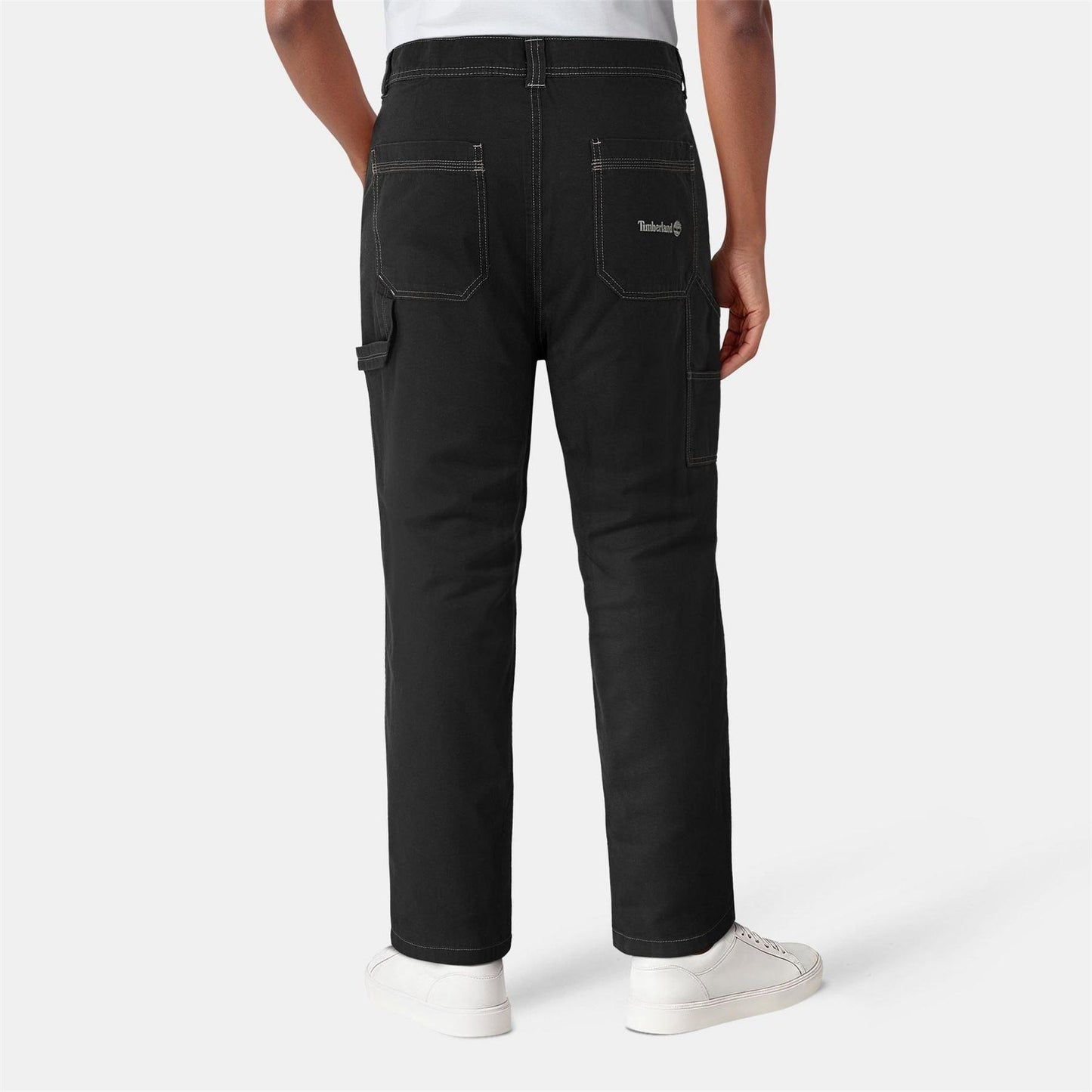 Black - Lifestyle - Timberland Mens Canvas Straight Trousers