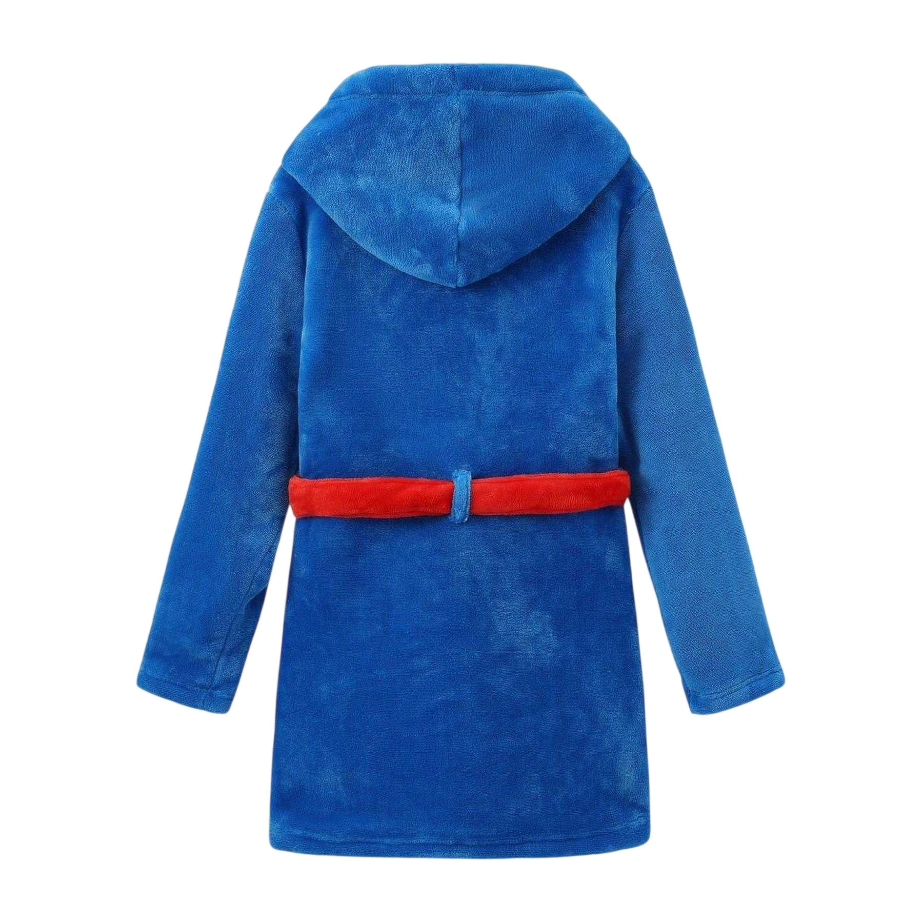 Blue-Red - Back - Superman Childrens-Kids Dressing Gown