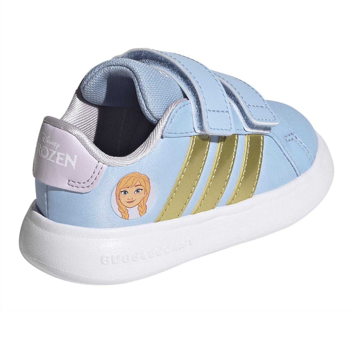 Blue-Gold-Lavender - Back - Adidas Toddler Anna Frozen Trainers