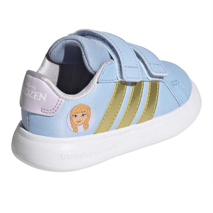 Blue-Gold-Lavender - Back - Adidas Toddler Anna Frozen Trainers