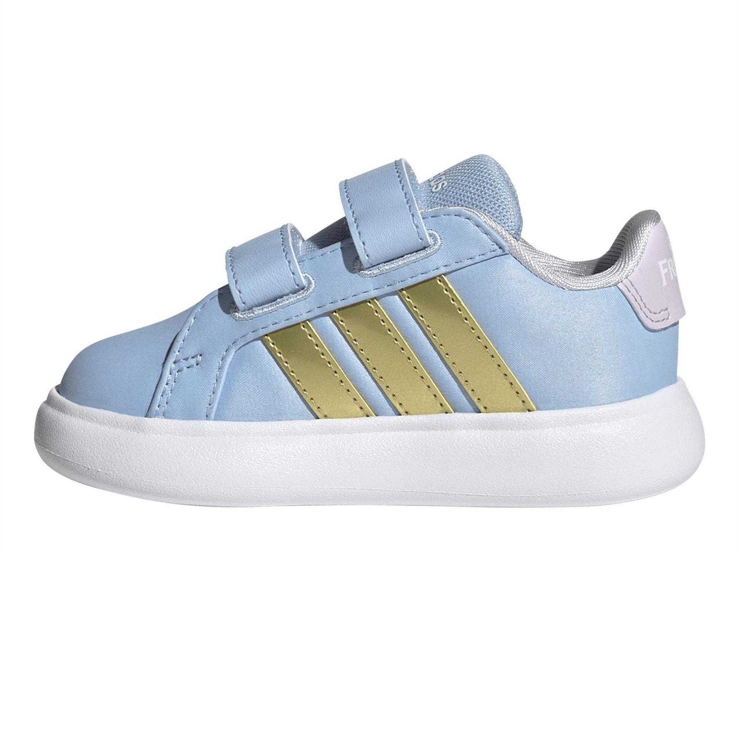 Blue-Gold-Lavender - Side - Adidas Toddler Anna Frozen Trainers