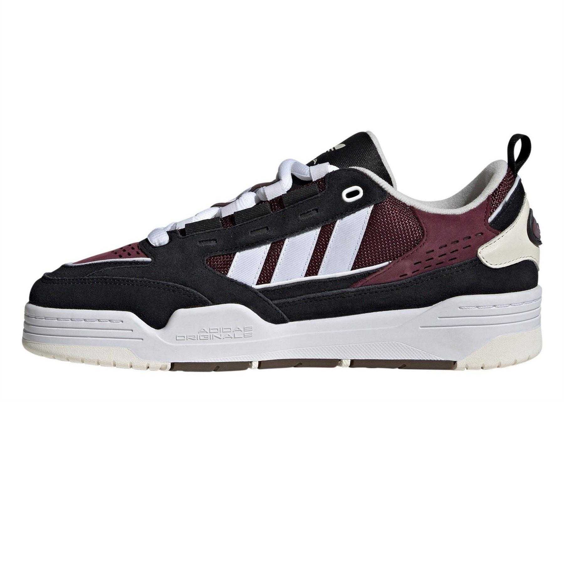 Core Black - Side - Adidas Mens Originals Adi2000 Leather Trainers