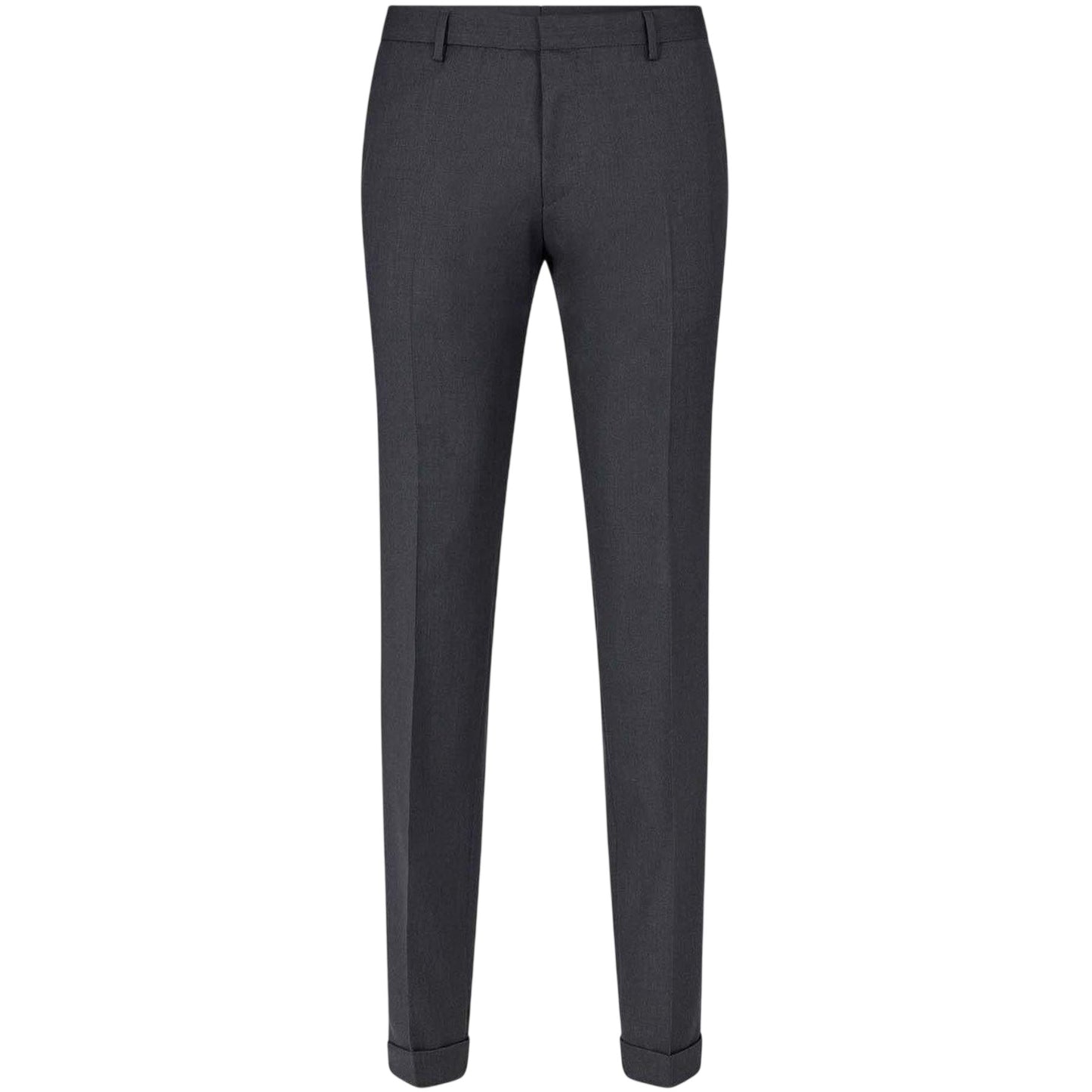 Grey - Front - Boss Mens Extra-Slim Trousers