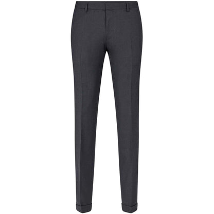 Grey - Front - Boss Mens Extra-Slim Trousers
