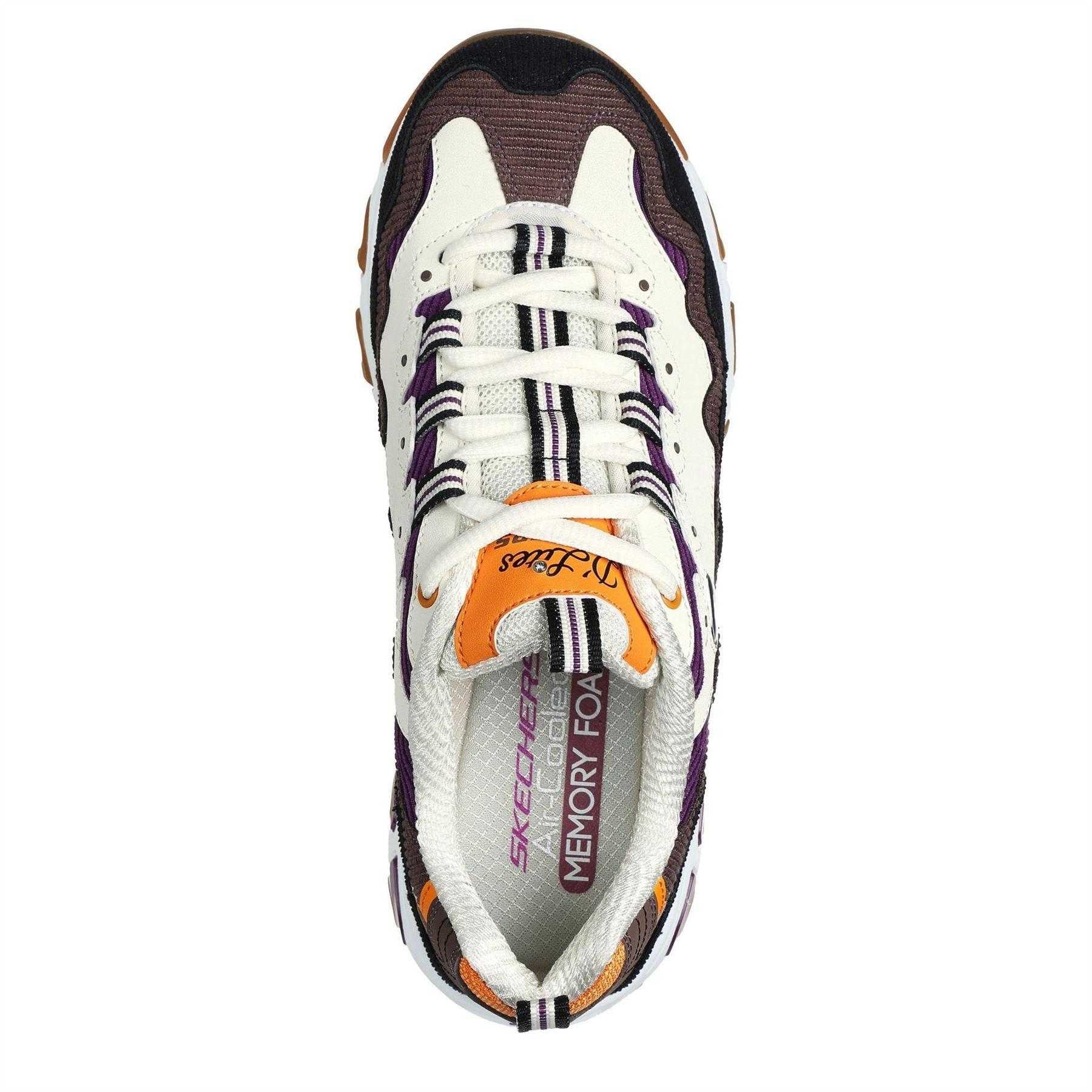 Natural-Purple - Lifestyle - Skechers Childrens-Kids DLites Classic Trainers