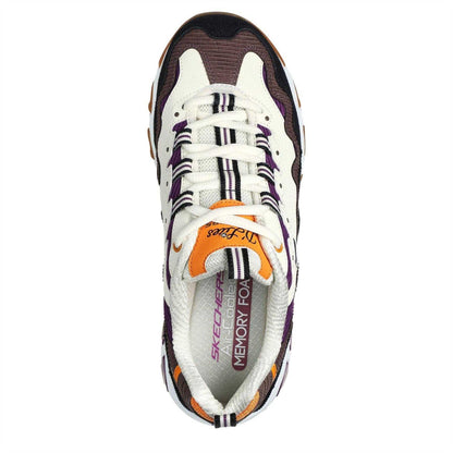 Natural-Purple - Lifestyle - Skechers Childrens-Kids DLites Classic Trainers